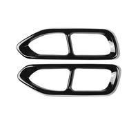 YUQUDGELKY Lot De 2 Silencieux D'échappement En Acier Inoxydable Pour Série 7 G11 G12 2016 2017 2018(Glossy Black)