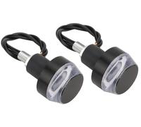 YUQUDGELKY Moto Clignotant LED Universel pour Voiture 2 Paquets Prise De Poignée Marqueur Latéral Indicateur D'extrémité De Barre Lumineuse LED pour Moto Accessoires(White Blue)