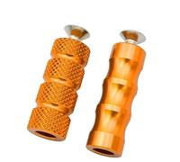 YUQUDGELKY Pédale Moto CNC Universelle M6 Racing Levier De Vitesse Pédale De Frein Manchon Repose-pieds Repose-pieds Moto(Orange)