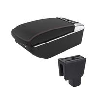 YUQUDGELKY Pour BRV Boîte À Accoudoir Boîte De Rangement Central Porte-gobelet Accessoires Auto De Retouche(A1 Noir rouge 7USB)