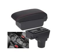 YUQUDGELKY Pour C&hevrolet Pour Sonic Pour Aveo Pour Lova T250 T300 Accoudoir Auto Boîte De Rangement Intérieur Accessoires Auto(C1 Noir rouge PAS d'USB)