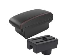YUQUDGELKY Pour Chery Pour Very A13 2011 2012 2013 2014 Boîte À Accoudoir De Voiture Boîte De Rangement Intérieur Boîte D'accoudoir Central(A1 Noir rouge SANS USB)