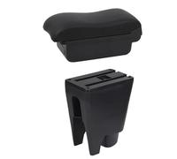 YUQUDGELKY Pour Citroen C1 Boîte À Accoudoir Accoudoir Central Boîte De Rangement Auto Fournitures Voiture Détails Intérieurs USB Éclairage LED(Ligne noire B2)