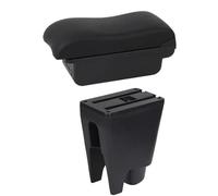 YUQUDGELKY Pour Citroen C1 Boîte À Accoudoir Accoudoir Central Boîte De Rangement Auto Fournitures Voiture Détails Intérieurs USB Éclairage LED(Ligne noire C2)