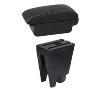 YUQUDGELKY Pour Citroen C1 Boîte À Accoudoir Accoudoir Central Boîte De Rangement Auto Fournitures Voiture Détails Intérieurs USB Éclairage LED(Ligne Blanche C1)