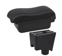 YUQUDGELKY Pour Dacia Pour Sandero Boîtier D'accoudoir De Voiture Boîtier D'accoudoir De Voiture Boîte De Rangement Détails Intérieurs Accessoires Auto(Ligne blanche A3 Pas d'USB)