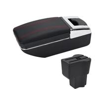 YUQUDGELKY Pour Daihatsu Pour Sirion Accoudoir Pour Materia Boîte D'Accoudoir Auto Centrale Contenu De Rangement Boîte De Rangement 2016-2021(A1 Noir rouge SANS USB)