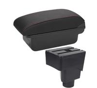 YUQUDGELKY Pour F&ord Pour EcoSport 2013 2014 2015 2016 2017 Armadioir Voiture Boîte De Rangement Bras Accessoires Auto Pièces Retrofit Intérieur(C1 Noir rouge PAS d'USB)