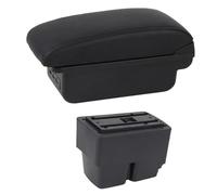YUQUDGELKY Pour F&ord Pour Fiesta Boîtier D'accoudoir Auto Pour F&ord Pour Fiesta MK7 2009 2010 2011 2012 2013-2017 Boîtier D'accoudoir Central(C1 Ligne noire)