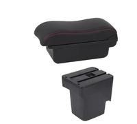 YUQUDGELKY Pour F&ord Pour Focus 2 Pour Focus 2 Mk2 2005 2006 2007 2008 2009 2010 2011 Boîte D'Accoudoir Voiture Boîte De Rangement(B2 Black red 3 USB)