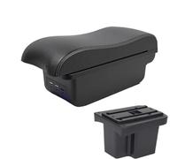 YUQUDGELKY Pour KIA Pour Cerato Pour Forte K3 2011 Accoudoir Auto En Cuir Pièces Intérieures Boîte De Rangement Accessoires(B3 Noir blanc 3USB)