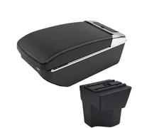 YUQUDGELKY Pour KIA Pour Rio 5 Accoudoir 2014 2013 2012 2015 2016 2017 2018 2019 Boîtier D'accoudoir Boîte De Rangement Accessoires Auto(A1 Noir rouge 7USB)
