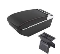 YUQUDGELKY Pour Lada Pour Vesta Boîte D'accoudoir Pour Vesta SW SW Pour CROSS SPORT Boîte D'accoudoir Auto Console Centrale(A1 Noir rouge 7USB)