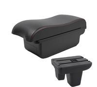 YUQUDGELKY Pour Morris Pour Garages MG3 Boîte D'accoudoir Console Centrale Centrale Contenu Du Magasin Boîte De Rangement Avec Porte-gobelet USB(A1 Noir rouge SANS USB)