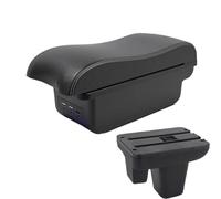 YUQUDGELKY Pour Morris Pour Garages MG3 Boîte D'accoudoir Console Centrale Centrale Contenu Du Magasin Boîte De Rangement Avec Porte-gobelet USB(B3 Noir blanc 3USB)