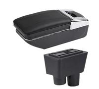 YUQUDGELKY Pour N&issan Pour Almera Boîte Accoudoir Voiture Rangement Porte-gobeaux Accessoires Auto Rétrofit Spéciaux(2 black line NO USB)