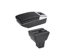 YUQUDGELKY Pour N&issan Pour Kicks Boîte D'accoudoir 2016-2024 Intérieur Rénovation Dédiée Boîte De Rangement Accessoires Auto(Une ligne rouge PAS d'USB)