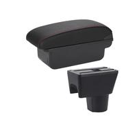 YUQUDGELKY Pour N&issan Pour Terrano 3 Boîte D'accoudoir Boîte De Rangement Pièces Accessoires Auto(C1 Noir rouge PAS d'USB)