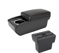 YUQUDGELKY Pour Nissan Pour Note E-Power Boîte D'accoudoir Pour Nissan Pour Note 2016-2022 Boîte De Rangement Centrale(A1 Noir rouge SANS USB)