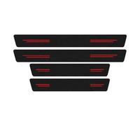 YUQUDGELKY pour Opel pour Astra Autocollants De Seuil Ruban Protection Anti-Rayures Couverture Décalques Bandes Coffre Pare-Chocs(Rouge,4 seuils de Porte)