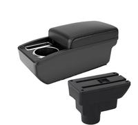 YUQUDGELKY Pour Opel Pour Corsa D Boîte D'accoudoir Pour Opel Pour Corsa Accoudoir Auto Boîte De Rangement Pièces Intérieures(Ligne noire A2 Pas d'USB)