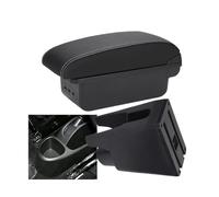 YUQUDGELKY Pour Peugeot 107 Boîte Accoudoir Accessoires Auto Rangement Console(B3 Noir blanc 3USB)