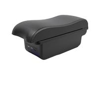 YUQUDGELKY Pour Peugeot 207 Boîte À Accoudoir Centrale Boîte De Rangement Intérieur Accessoires Auto Rétrofit Intérieur(B3 Noir blanc 3USB)