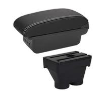 YUQUDGELKY Pour Peugeot 208 2012-2018 Boîte D'accoudoir Boîte De Rangement Accessoires Auto Pièces De Rétrofit Détails Intérieurs Porte-auto Cendrier(B3 Noir blanc 3USB)