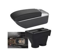 YUQUDGELKY Pour Peugeot 208 Boîte D'accoudoir 2012-2018 Boîte De Rangement Voiture Pièces De Rétrofit Détail Intérieur(D2 Ligne noire Pas d'USB)