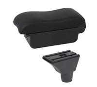 YUQUDGELKY Pour R&enault Pour Sandero Stepway Boîte D'accoudoir Repose-bras Console Centrale Coffre De Rangement Avec Porte-gobelet(B2 black line Corium)