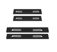 YUQUDGELKY pour Renault pour ARKANA Bande De Protection Seuil Porte Plaque Anti-Rayures Fibre Carbone Cuir Protège-Attelage Arrière Coffre(4 seuils de Porte)