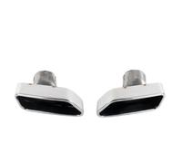 YUQUDGELKY Pour Série 5 535 F10 F18 2010 2011 2012 2013 2014 2015 2016 2017 Mise À Niveau Du Tuyau D'échappement Embout De Silencieux Carré(Argent A)