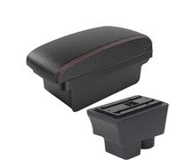 YUQUDGELKY Pour Skoda Pour Fabia II 2007 2008 2009 2010 2011 2012 2013 2014 Boîte D'Accoudoir Centrale(A1 Noir rouge SANS USB)