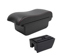 YUQUDGELKY Pour Suzuki Pour Ertiga Boîte D'accoudoir Auto Modification Interne Boîte De Rangement Avec Porte-gobelet Boîte D'Accoudoir Centrale(A1 Noir rouge SANS USB)