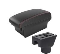 YUQUDGELKY Pour Suzuki Pour Ignis III 2016 2017 2018 2019 2020 2021 2022 2023 2024 Boîte Accoudoir Boîte De Rangement Pièces Auto Intérieur(A1 Noir rouge SANS USB)