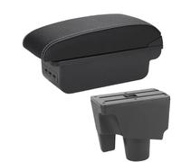 YUQUDGELKY Pour Toyota Pour Aqua Boîte D'accoudoir Pour Toyota Pour Prius C Boîte De Rangement D'accoudoir Pour Voiture Aqua(B3 Noir blanc 3USB)