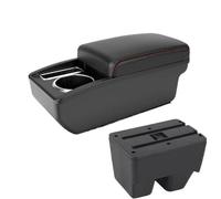 YUQUDGELKY Pour Toyota Pour Yaris SUV Boîte D'accoudoir Pour Toyota Pour Yaris Cross Accoudoir De Voiture Boîte De Rangement Accoudoir Central(A1 Noir rouge SANS USB)