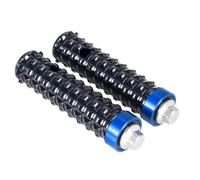 YUQUDGELKY Repose Pieds Moto Avant Arrière Pédale Shifter Anti-dérapage Efficace Filetage Set Pédales Accessoires M8 8mm (Black-Blue)
