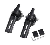 YUQUDGELKY Repose-pieds Pliants Avant Pour Autoroute Moto, Pinces Pour R1200GS LC R1250GS R1200 GS R 1250 GS(NOIR)