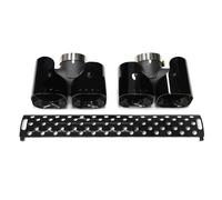 YUQUDGELKY Silencieux D'échappement Arrière Quadruple Carré En Acier Inoxydable Pour Land Rover Pour Defender 90 110 2.0T 2020 2021 2022 2023 2024(1 jeu)