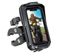 YUQUDGELKY Support Téléphone Moto Imperméable Porte Vélo 360° Universel Sac Anti-Secousses Écran Tactile Pare-Soleil pour 4.7"-7.0"(Clamp Cip Version)