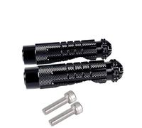 YUQUDGELKY Universel Pour Moto Antidérapant Efficace Rearset Repose Pieds Pédales Arrière Filetage Set Arrière (NOIR)