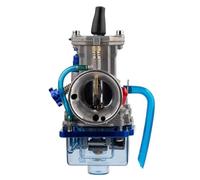YUQUDGELKY Universel Pour PWK 21 24 26 28 30 32 34 Mm Carburateur De Moto Pour Maikuni Pour OKO YZ85 Power Jet Couvercle De Cuve Bleu Transparent(26mm)