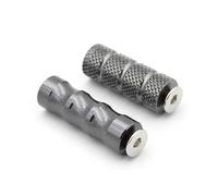 YUQUDGELKY Universelle M6 Pédale Moto CNC Racing Levier De Vitesse Pédale De Frein Manchon Repose-pieds Repose-pieds Moto(GRIS)