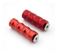 YUQUDGELKY Universelle M6 Pédale Moto CNC Racing Levier De Vitesse Pédale De Frein Manchon Repose-pieds Repose-pieds Moto(ROUGE)