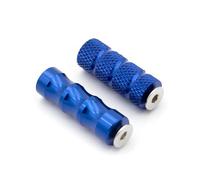 YUQUDGELKY Universelle M6 Pédale Moto CNC Racing Levier De Vitesse Pédale De Frein Manchon Repose-pieds Repose-pieds Moto(Bleu)