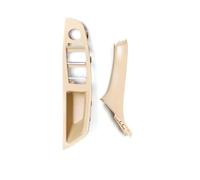 YUQUDGELKY Voiture pour B&MW Série 5 F10 F11 F18 520i 523i 525i 528i 535i 2010 2011-2017 Garniture Panneau D'accoudoir Porte Avant Ensemble Poignée Traction Remplacement Accessoires(Beige LHD 2PCS)