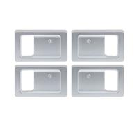 YUQUDGELKY Voiture pour L&and R&Over pour Defender 90 110 2004-2012 2013 2014 2015 2016 2017 2018 Couvercle De Décoration De Cuvette De Porte Intérieure De Voiture Accessoires(4pcs chorme)