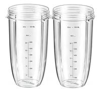 Yur1help 32oz Gobelets de Rechange pour Blender, Tasse de Remplacement Compatible avec Mélangeur NutriBullet 900/600W (2 pcs)
