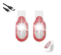 Yuragim Lot de 2 Lampe de Nuit pour Infirmières Lampe de Poche à Pince Rechargeable USB Magnétique 3 Modes Lumières de Course à Clip pour Nuit Infirmière de Nuit, Chemise, Course, Jogging, Camping
